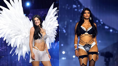 Kylie Jenner and Ravleen Varghese at the 2026 VS Fashion Show 
