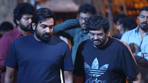 Vijay Sethupathi on the sets of his forthcoming film