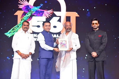 Rajinikanth was honoured at the closing ceremony of IFFI 2025