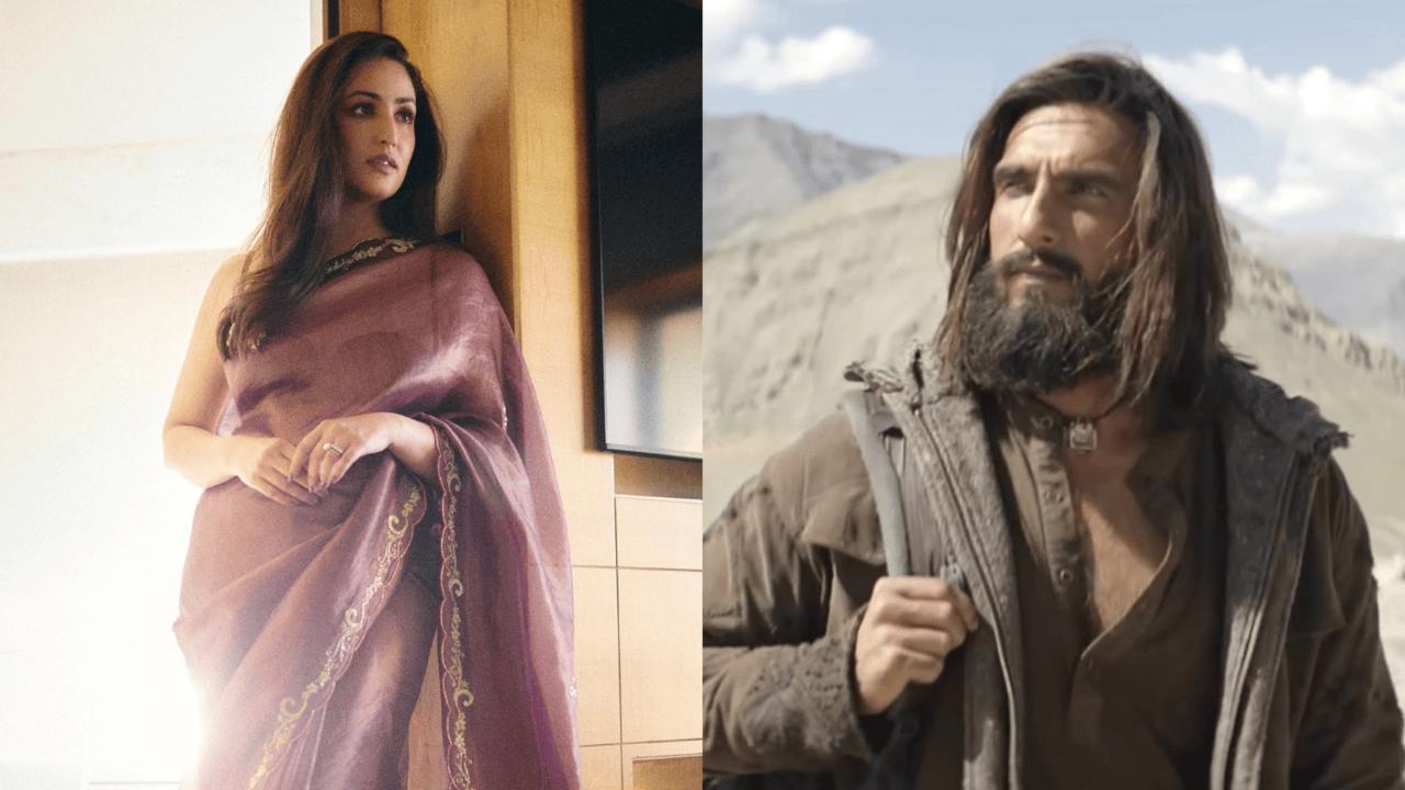 Yami Gautam; Ranveer Singh in 'Dhurandhar'