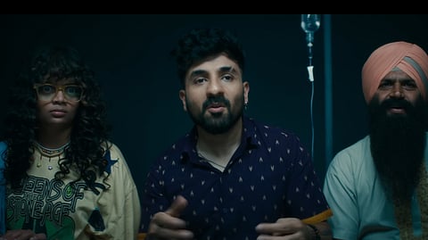 A still from 'Happy Patel'