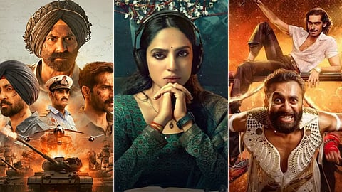 Stills from 'Border 2,' 'Cheekatilo' and 'Chatha Pacha'