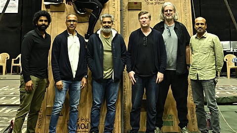 Rajamouli with the MoCap team