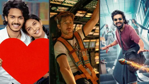 Stills from 'Band Melam', 'Project Hail Mary', and 'Happy Raj'