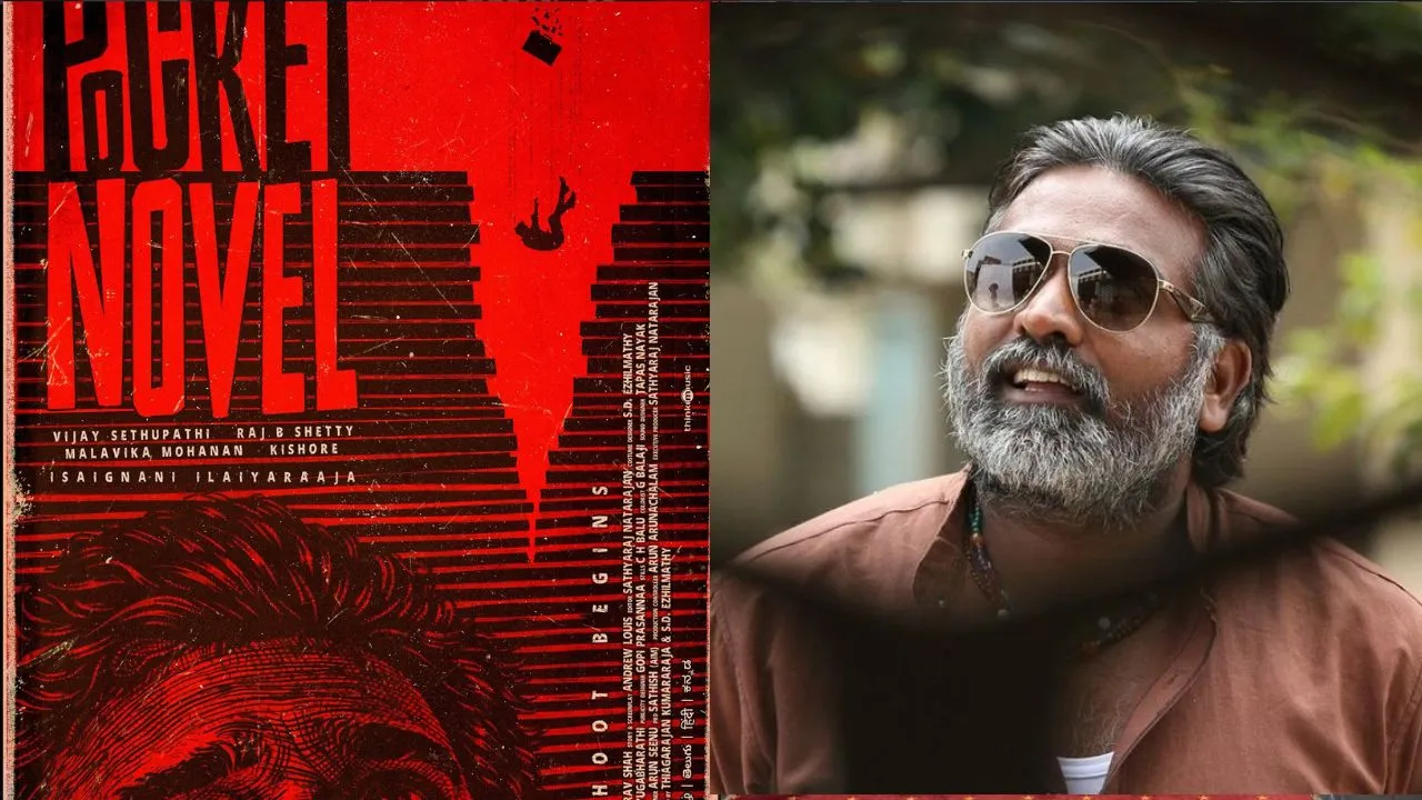 A poster of 'Pocket Novel'; Vijay Sethupathi