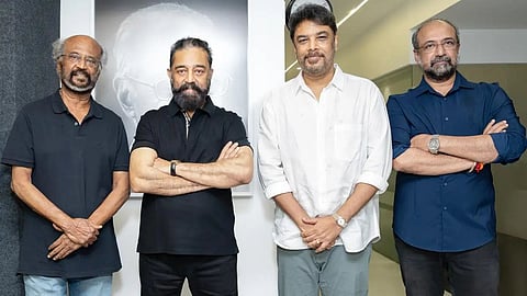 A picture from the announcement of 'Thalaivar 173'