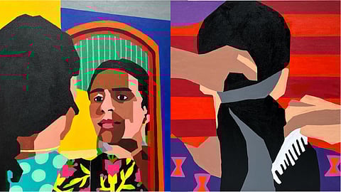 Artwork that will be on display at the Aravani Art Project exhibition. 