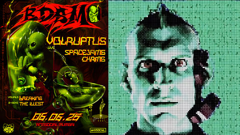Left: BDSM’s Psychoneurotic Transmissions, Right: Volruptus aka The Alien Boogie Commander 