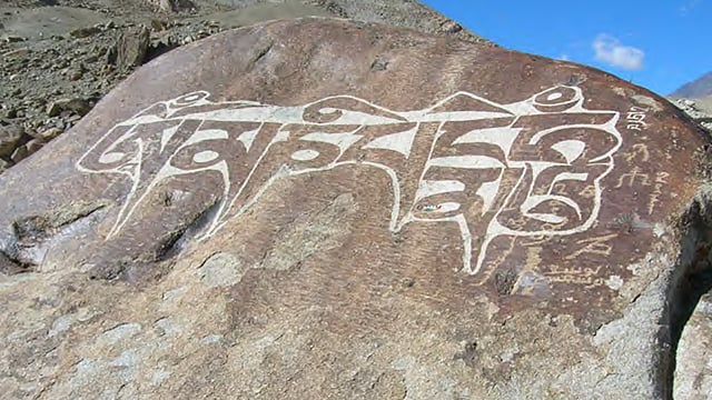 The textual inscriptions at Tangtse. 