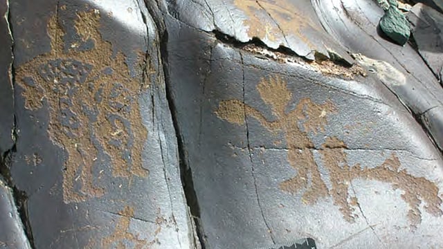 Chilling Valley's undecipherable carvings. 
