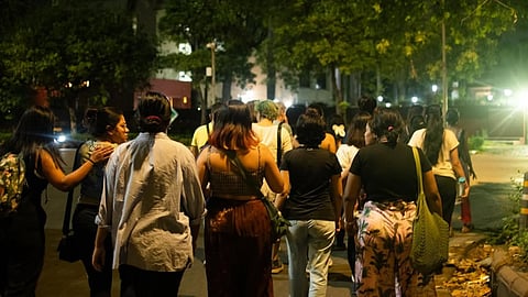 Founded by theatre artist Mallika Taneja in Delhi, this non-funded initiative invites women to walk through their cities at night with a simple mission: to reclaim space by inhabiting it.