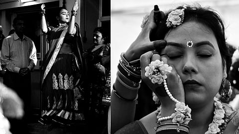 The title borrows from a term commonly used across Indian households — a respectful invocation that simultaneously denotes 'Mother' and 'Goddess'. For Sagar, there is no division between the two. 