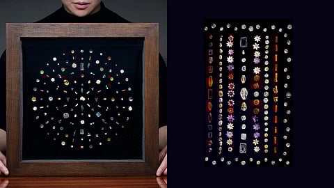 An exhibition of the Piprahwa gems at Sotheby’s Maison in Hong Kong. 
