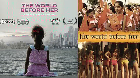 The film maps two worlds that appear at extreme ends of a spectrum, yet continue to bind women with the same invisible chain.
