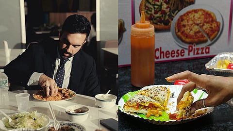 Mr. Mamdani — the son of an Indian mother and a Ugandan-Indian father — eating biryani with, wait for it, his hands. No spoon, no fork — just diving into the rice hand-first. 