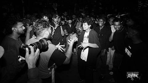 Karupp Cypher brings together over 500 rappers, beat-makers, and filmmakers from across Kerala, Tamil Nadu, and Bangalore.