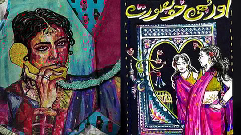 Noor Ul Ain, textile-based practice transforms embroidery and painting into vivid celebrations of female autonomy and everyday joy