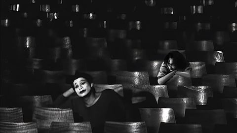 Jogesh Dutta's approach to mukabhinaya, or silent acting, revived ancient performance traditions and transformed silent acting into a powerful form of social commentary.