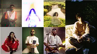 Promotional images for 7 Homegrown musicians. 