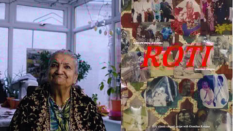 The short documentary Roti,  follows Grandma Krishna, whose recipes, shaped by a life spanning British India to England, are being preserved by her grandson.