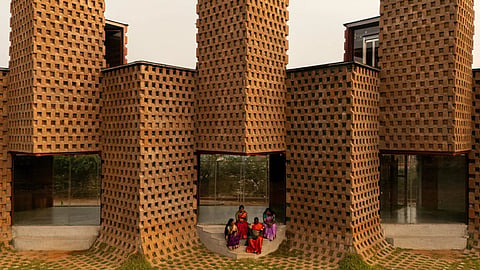 Set in the port city of Tuticorin, Petti is a South Indian restaurant that reimagines sustainable design through the use of 12 discarded shipping containers.