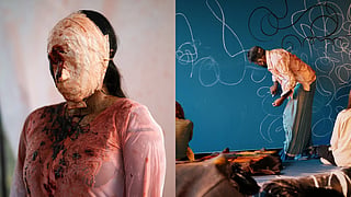 Performance art pieces by Aparna Ashok and Sajan Mani