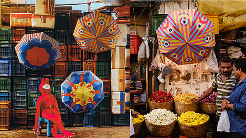 SAZO’s Portable Roofs is a playful design project that reimagines umbrellas as characters rather than everyday objects.