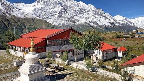At an altitude of 3675 metres, it’s a place where ancient Himalayan traditions, sacred landscapes and modern trekking adventures come together.