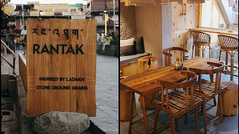 Rantak by Dolkhar in Leh is a new vegetarian bakehouse that reimagines Ladakh’s regional flavours through high-altitude baking. Drawing on stone-ground grains, hyperlocal ingredients and natural sweeteners, it honours the legacy of the region’s traditional rantak water mills.