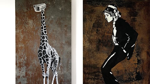 Anonymous graffiti artist Guesswho presents his first solo exhibition, Stick No Bills, at Muziris Contemporary, Fort Kochi, from September 14, 2026. 