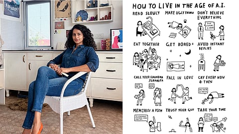 Gautami Reddy gradually built her own creative practice through sketchbooks and experimentation.