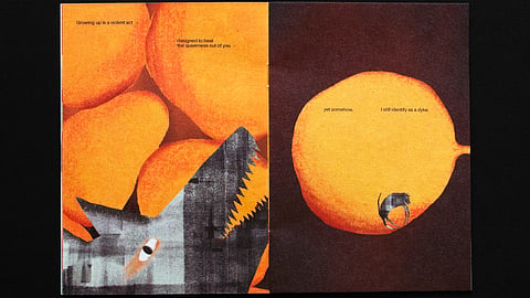 Drawing on her childhood in a small town in India, the zine follows an animalistic hound through a surreal landscape shaped by memories, fear, anger, and the search for community.