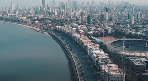 Empty Streets Under Lockdown: An Aerial View Of The City Of Mumbai