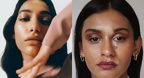 (L) British Vogue; Prarthana Jagan (R)