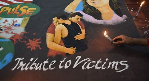 Mumbai Students Create Rangoli In Solidarity With The Orlando Shootings 