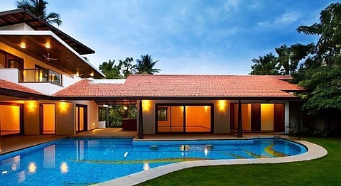 The Orange House Marries Modern Aesthetics With An Indian Touch