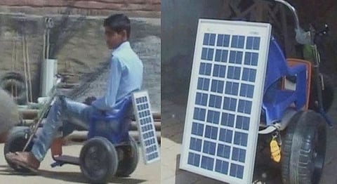 This 13-Year-Old Inventor From Haryana Created A Solar Bike