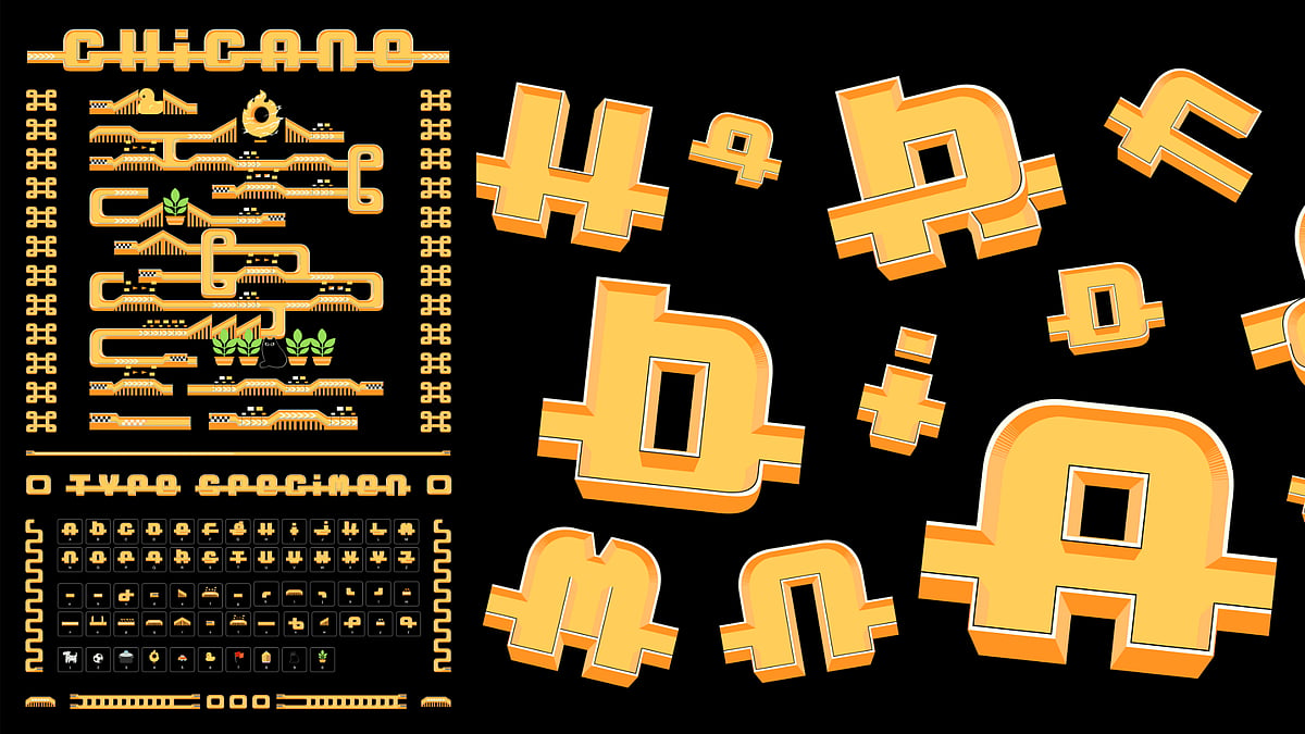 Chicane: Karan Kumar's Typeface Is Inspired By Hot Wheels Race Tracks ...