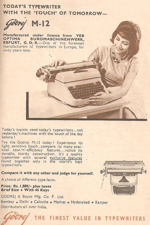 How Godrej Typewriters Became A Potent Symbol For An Independent
