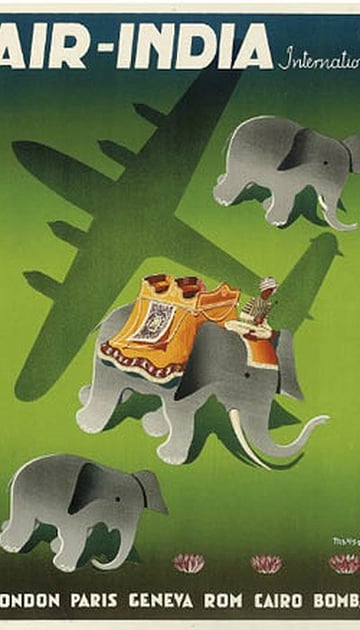 Exploring Vintage Air India Posters From The 1950 S