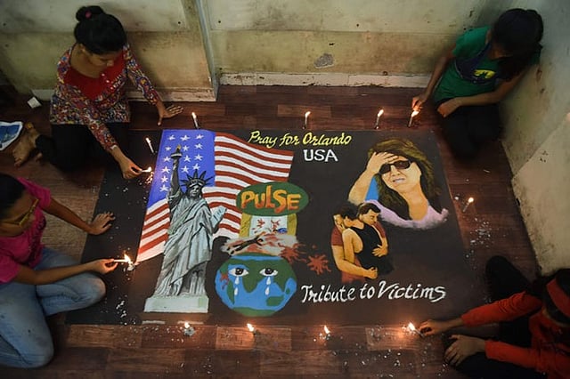 Violence Rangoli LGBTQ: Creating Solidarity Against Orlando Shootings With The Rangoli