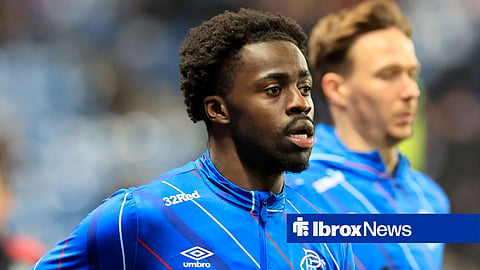 Clinton Nsiala in action for Rangers