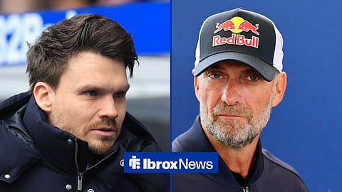 Danny Rohl and Jurgen Klopp, who is wearing a Red Bull hat, side by side