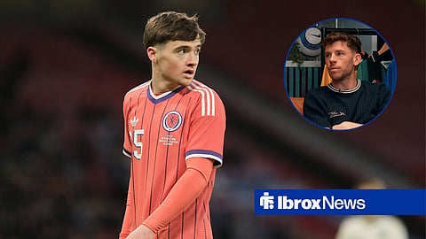Rangers star Findlay Curtis in action for Scotland, Ryan Christie in an interview.