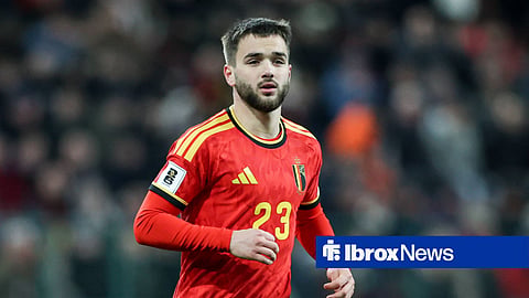Rangers ace Nicolas Raskin in action for Belgium.