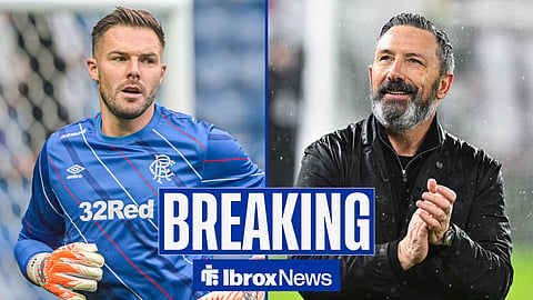 Jack Butland reacts as Rangers announce new transfer for Derek McInnes
