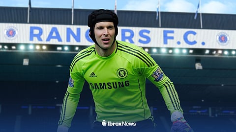 Petr Cech playing for Chelsea
