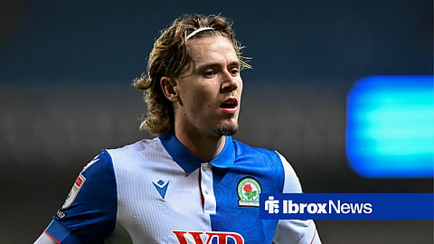 Ex-Rangers midfielder Todd Cantwell of Blackburn Rovers during the Sky Bet Championship match Blackburn Rovers vs Stoke City at Ewood Park