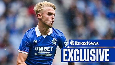 Ross McCausland playing for Rangers