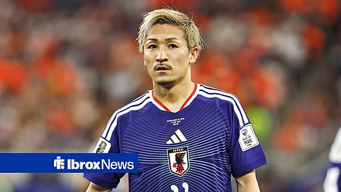 Daizen Maeda in action for Japan